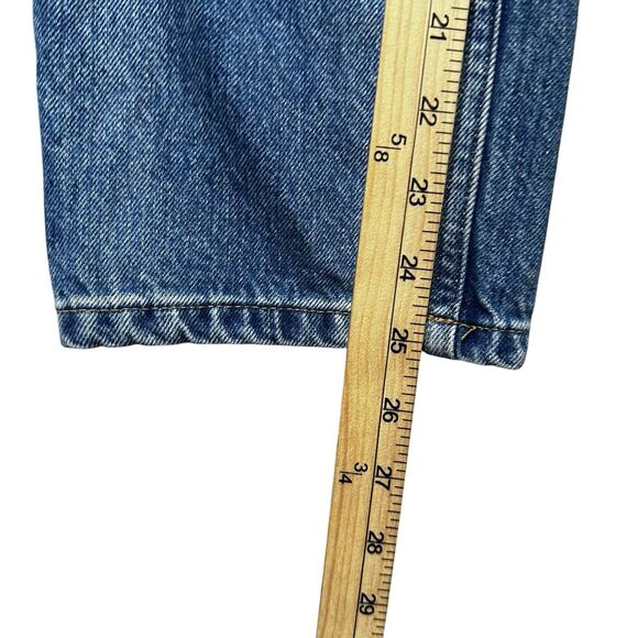 Everlane 90s Cheeky Straight Jeans Women’s 27 Crop Blue High Rise Button Fly - Picture 12 of 13